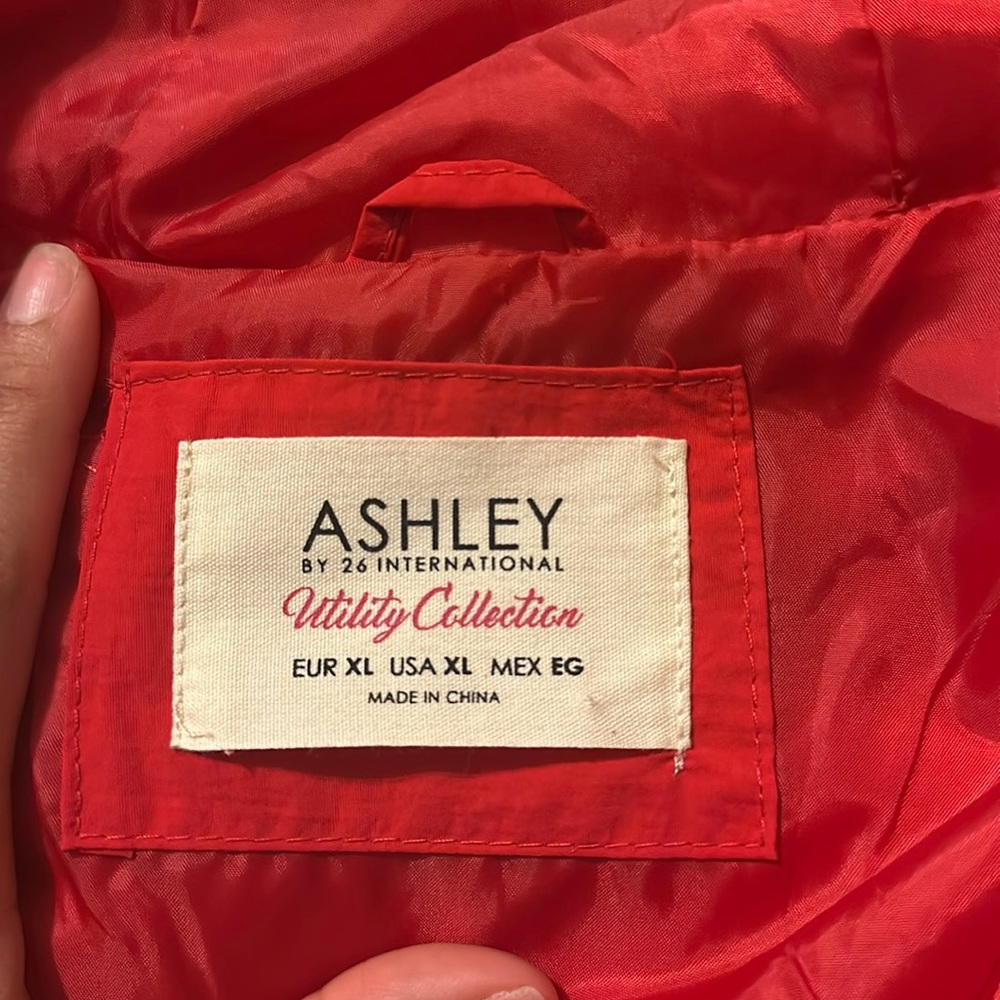 Red jacket, still in great condition just has been sitting in my closet